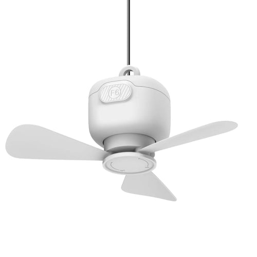 USB Plug-in Version Small Ceiling Fan Camping Outdoor Portable Hanging Fan(White) - HoMEdemic™ 