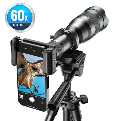 APEXEL 60X Smartphone Telescope Lens With Extendable Tripod Set - HoMEdemic™ 