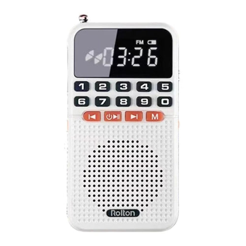 Rolton T1 Portable Radio Receiver Old People Singing Opera Player Mini Stereo Walkman(White) - HoMEdemic™ 