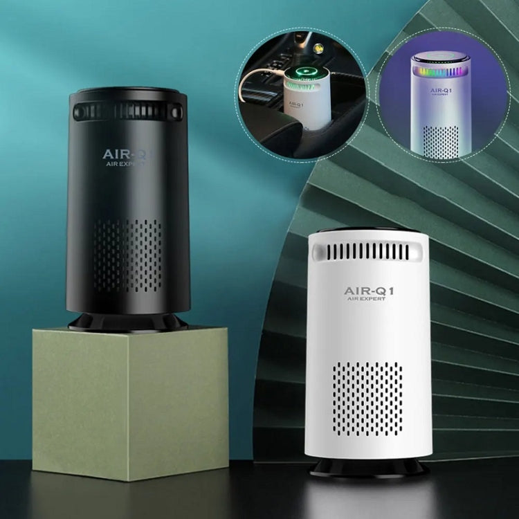 Car Negative Ion Air Purifier Odor Removal Aromatherapy(Black) - HoMEdemic™ 