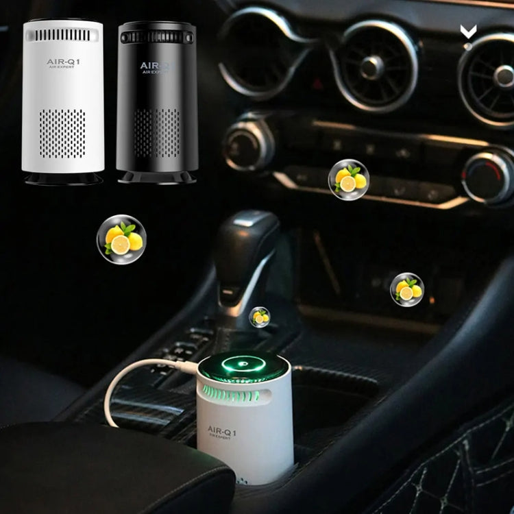 Car Negative Ion Air Purifier Odor Removal Aromatherapy(Black) - HoMEdemic™ 