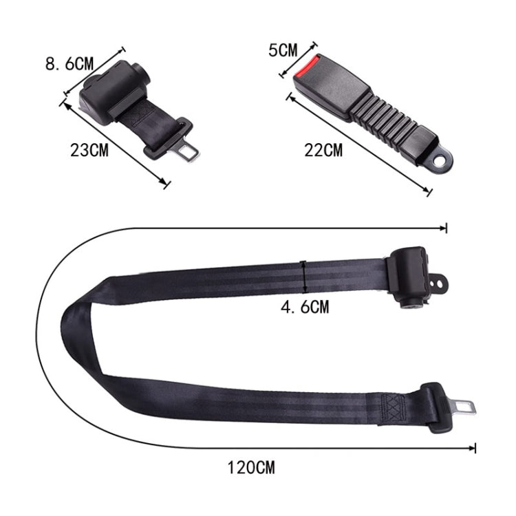 Automobile Two-point Safety Belt Automatic Semi-enclosed Retractor(20cm Semi-enclosed Base) - HoMEdemic™ 