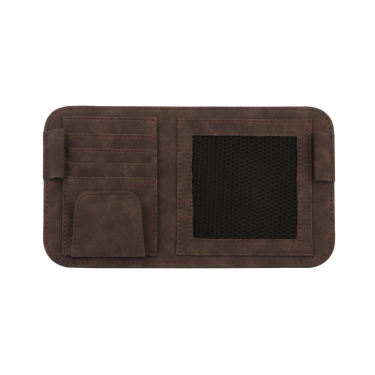 Car Sun Visor Bill Holder Glasses Clip Storage Bag(Brown) - HoMEdemic™ 