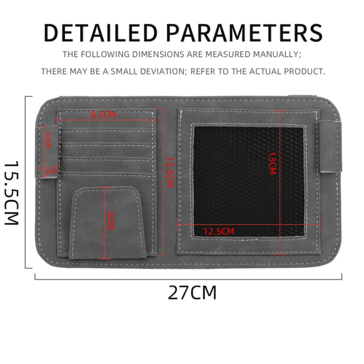 Car Sun Visor Bill Holder Glasses Clip Storage Bag(Black) - HoMEdemic™ 