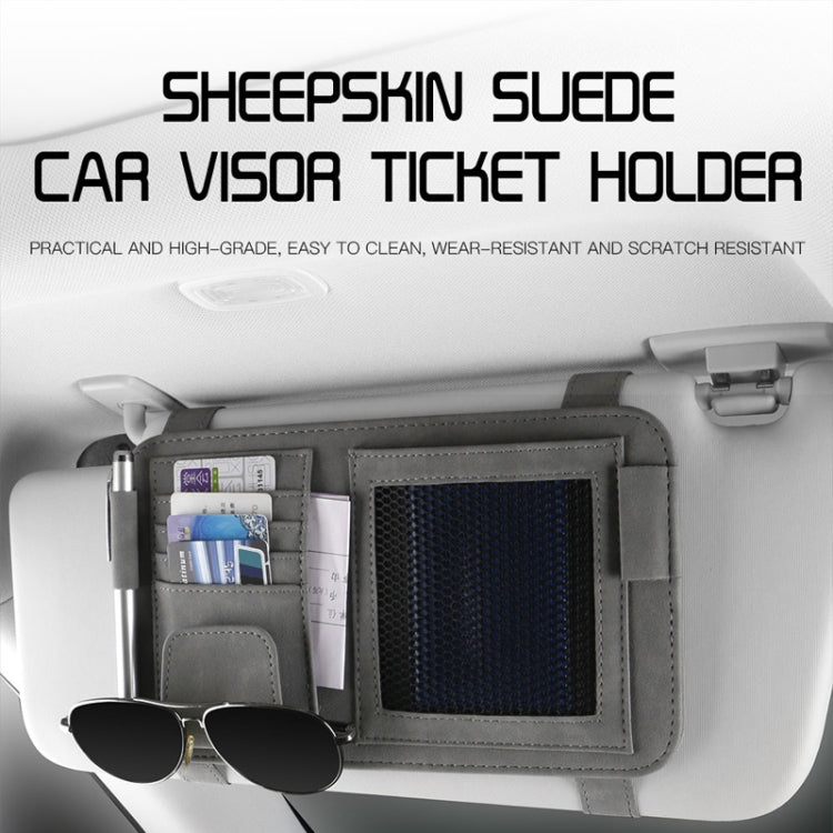 Car Sun Visor Bill Holder Glasses Clip Storage Bag(Black) - HoMEdemic™ 