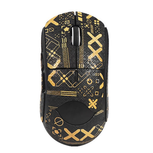 For Logitech GPW 2-Generation Mouse Anti-Slip Stickers Absorb Sweat Paste, Color: Black Gold Fully Surround - HoMEdemic™ 