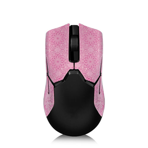 Snowflake Pattern Anti-slip Mouse Stickers For Razer Viper Ultimate Pink Half Surround - HoMEdemic™ 