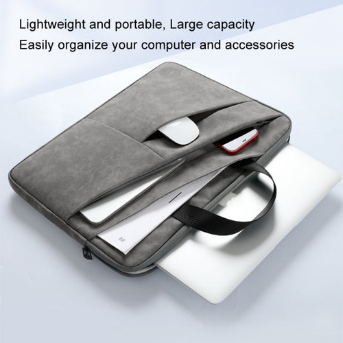 BUBM Portable Computer Bag Notebook Business Travel Bag, Size: 14 inch(Light Gray) - HoMEdemic™ 