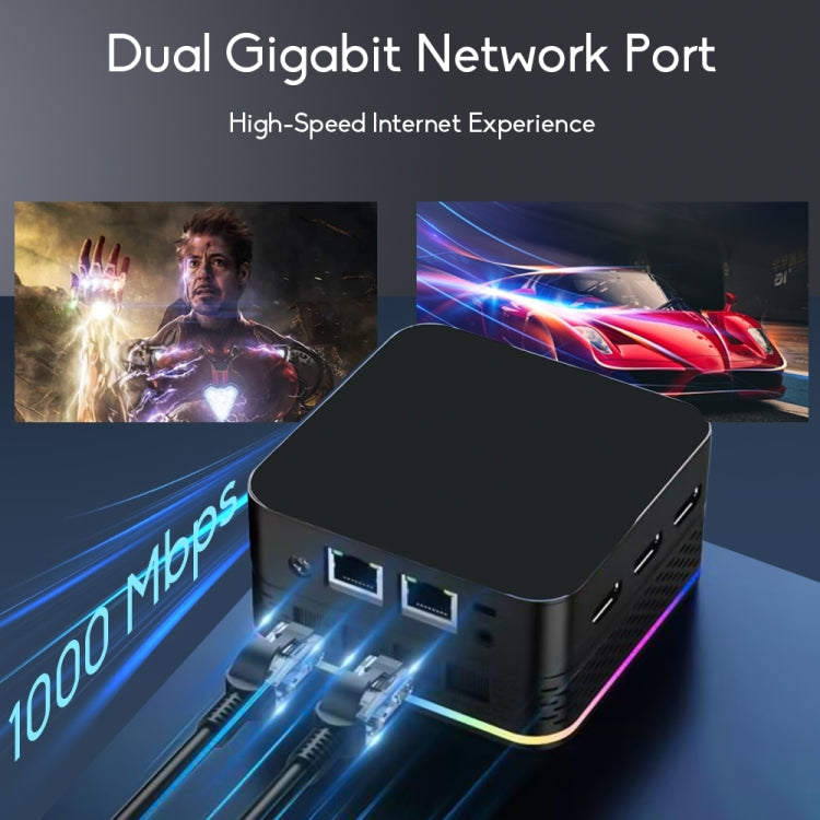 T9 Plus N100 DDR5 8G+1TB US Plug 12th Alder Lake Dual Gigabit LAN+3 HDMI 4K HD Pocket Mini PC - HoMEdemic™ 