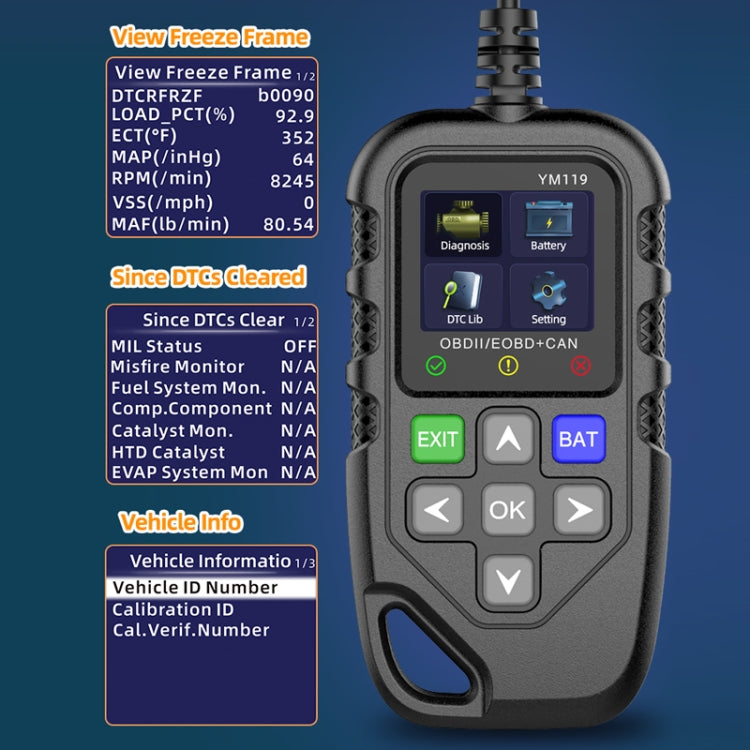 Car Engine Fault Error Code Detection Battery Detector - HoMEdemic™ 