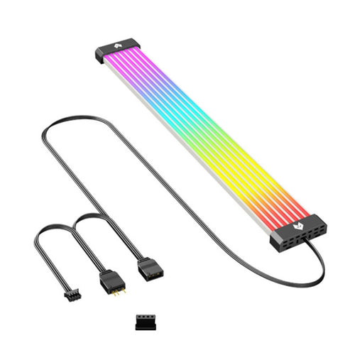 AOSOR AL300 Computer Glow Line ARGB Neon Cable Motherboard Chassis Light Strip Light Board Decoration(Black) - HoMEdemic™ 