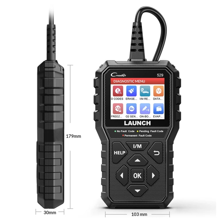 Launch Creader CR529 OBD2 Car Engine Fault Tester Code Scanner(Black) - HoMEdemic™ 