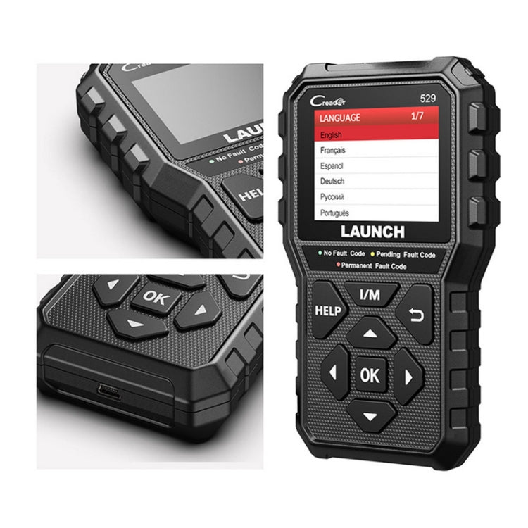 Launch Creader CR529 OBD2 Car Engine Fault Tester Code Scanner(Black) - HoMEdemic™ 