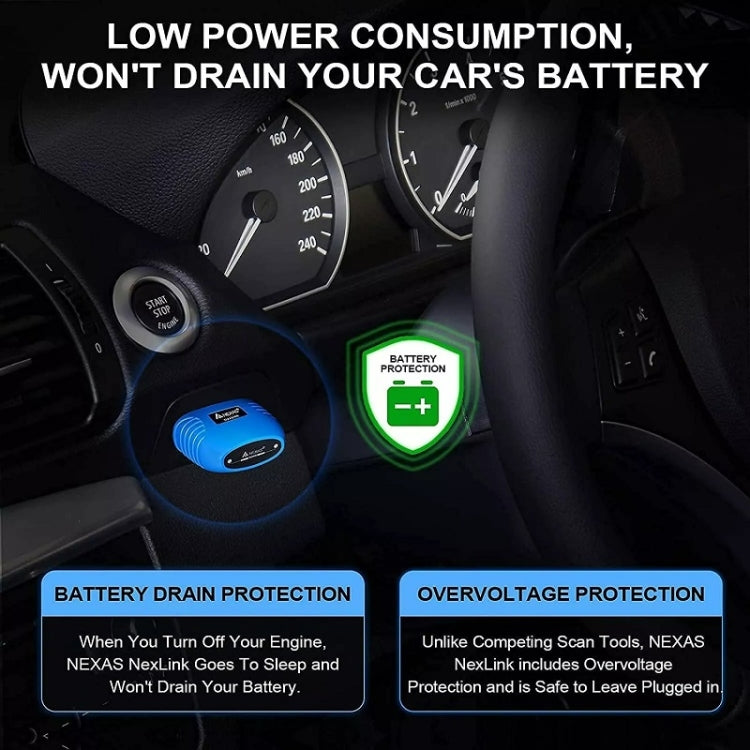 Nexas Bluetooth 5.0 OBD2 Diagnostic Scanner For IOS/Android - HoMEdemic™ 