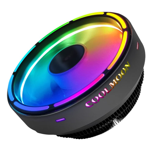 COOLMOON CPU Cooler Desktop Computer Auto Color Change Multi-Platform Mute Cooling Fan(Colorful Fine Aperture) - HoMEdemic™ 