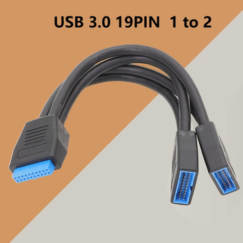 21cm Computer Motherboard 19 Pin USB3.0 One To Two Extension Cable - HoMEdemic™ 