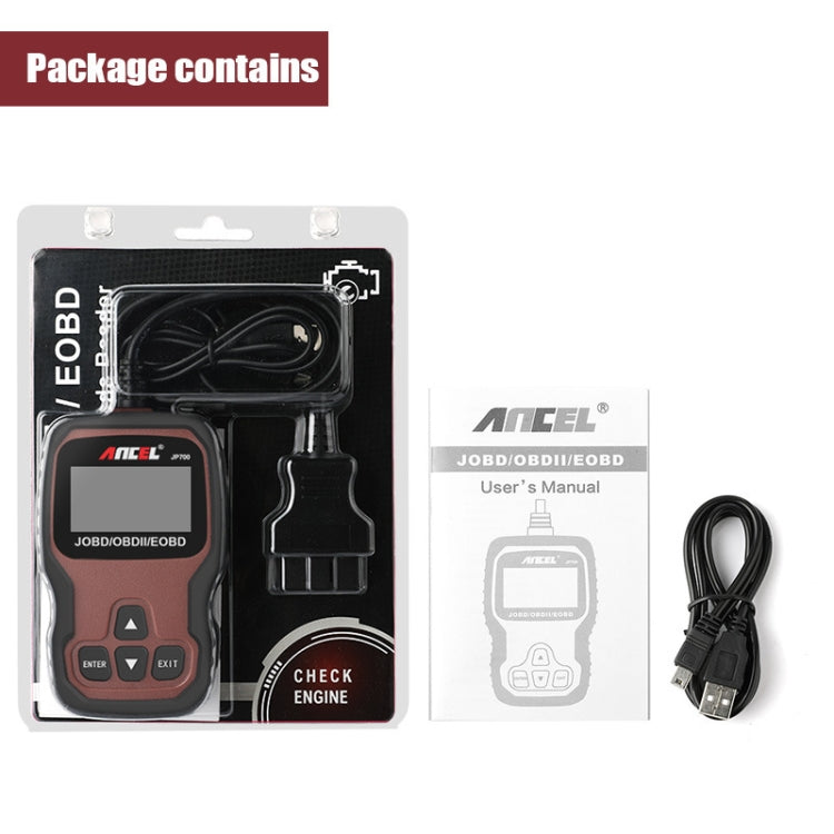 Ancel JOBD+EOBD/OBD-II Car Error Code Diagnostic scanner - HoMEdemic™ 