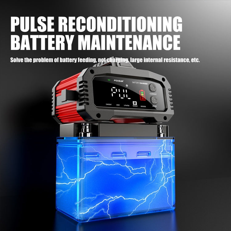 FOXSUR 25A 12V/24V Portable High-Power Car Ship Motorcycle Charger(EU Plug) - HoMEdemic™ 