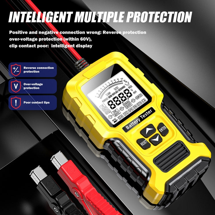 FOXSUR 12V/24V Automotive Lead-acid Battery Internal Resistance Rapid Analyzer(Yellow) - HoMEdemic™ 