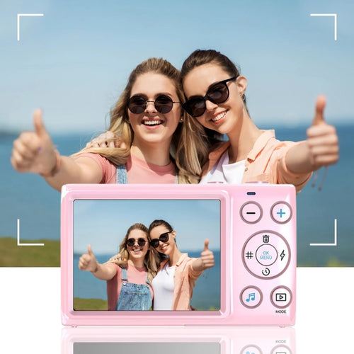 2.8-Inch Display Digital Camera 64MP 4K HD Camcorder With 18x Digital Zoom(Pink) - HoMEdemic™ 