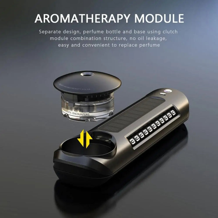 Solar Car Smart Spray Aromatherapy Machine Parking Sign(Gray) - HoMEdemic™ 