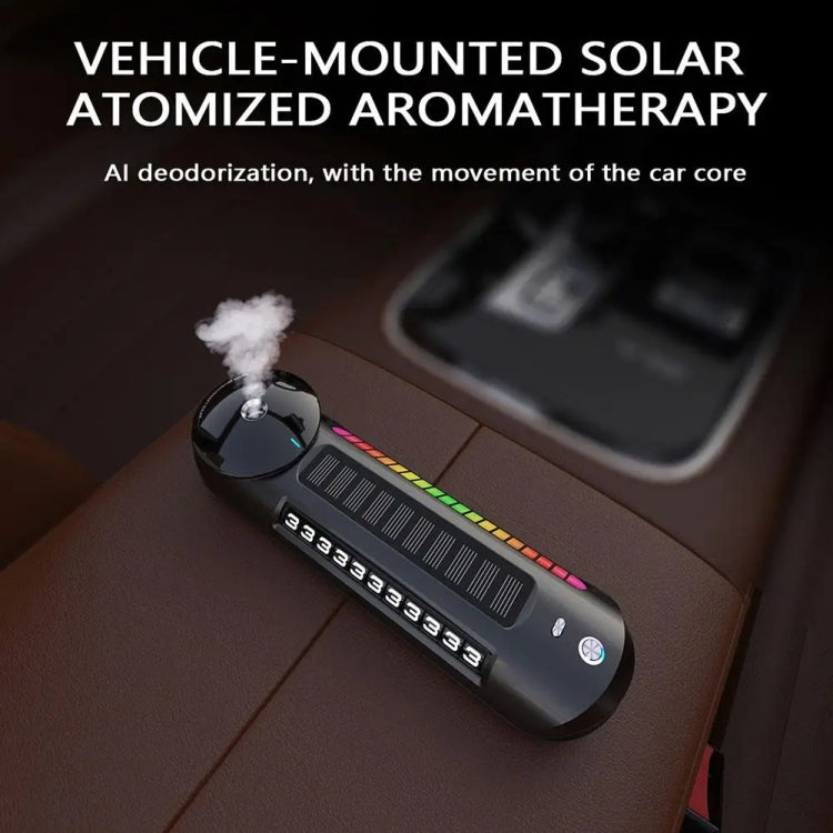 Solar Car Smart Spray Aromatherapy Machine Parking Sign(Gray) - HoMEdemic™ 