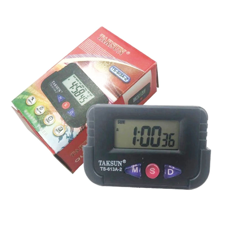 TAKSUN TS-613A-2 LED Display Electronic Car Clock Double-sided Glue Car Clock - HoMEdemic™ 