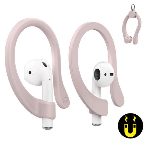 AhaStyle PT78 1pair Wireless Earphones Magnetic Silicone Storage Anti-Loss Earhooks For Apple AirPods 1 / 2 / 3 / Pro / Pro 2(Pink) - HoMEdemic™ 