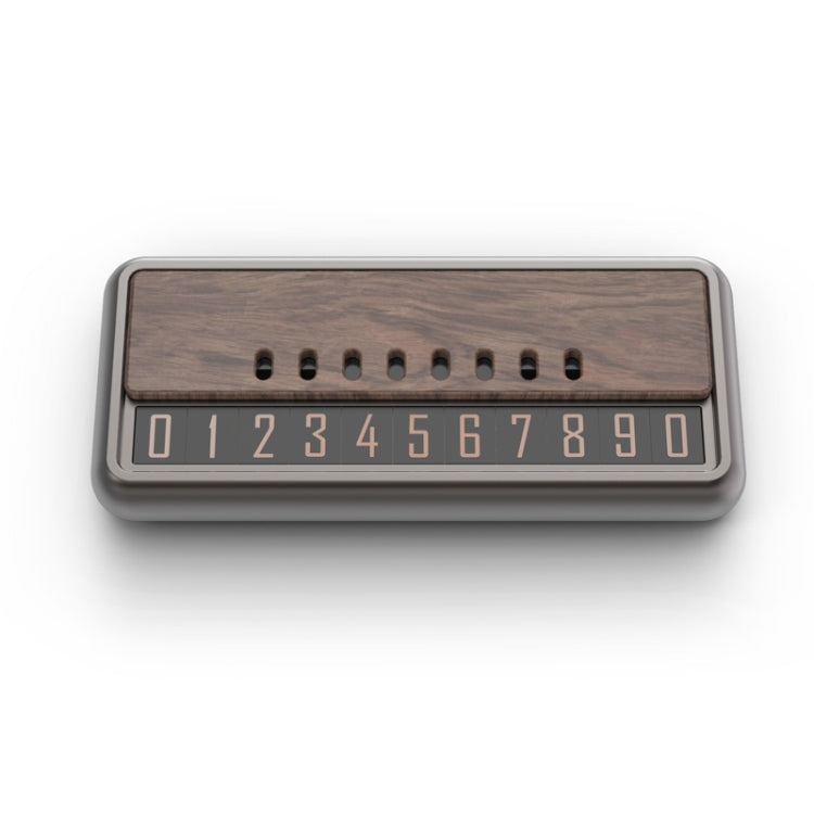Car Metal Wood Aromatherapy Magnetic Luminous Car Moving Number Plate(Metal+Log) - HoMEdemic™ 