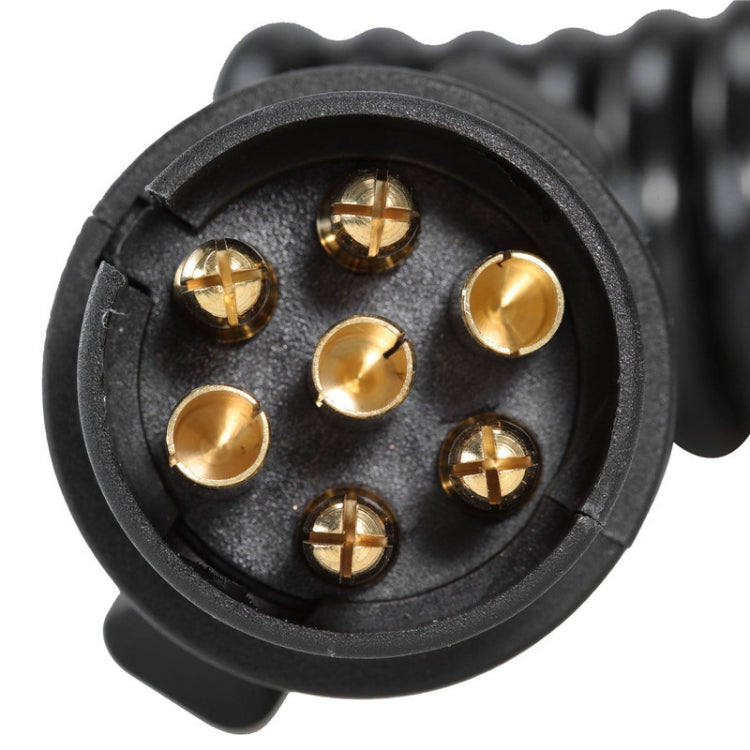 7 Core To 7 Pin Car Trailer Connector With 2m PU Spring Wire(1122) - HoMEdemic™ 