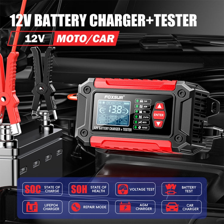 FOXSUR Cars Motorcycles 12V Lithium Cattery Charger With Battery Detection(AU Plug) - HoMEdemic™ 
