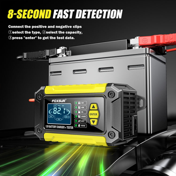 FOXSUR Cars Motorcycles 12V Lithium Cattery Charger With Battery Detection(EU Plug) - HoMEdemic™ 