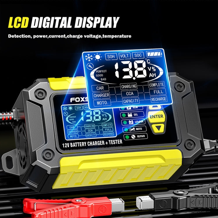 FOXSUR Cars Motorcycles 12V Lithium Cattery Charger With Battery Detection(EU Plug) - HoMEdemic™ 