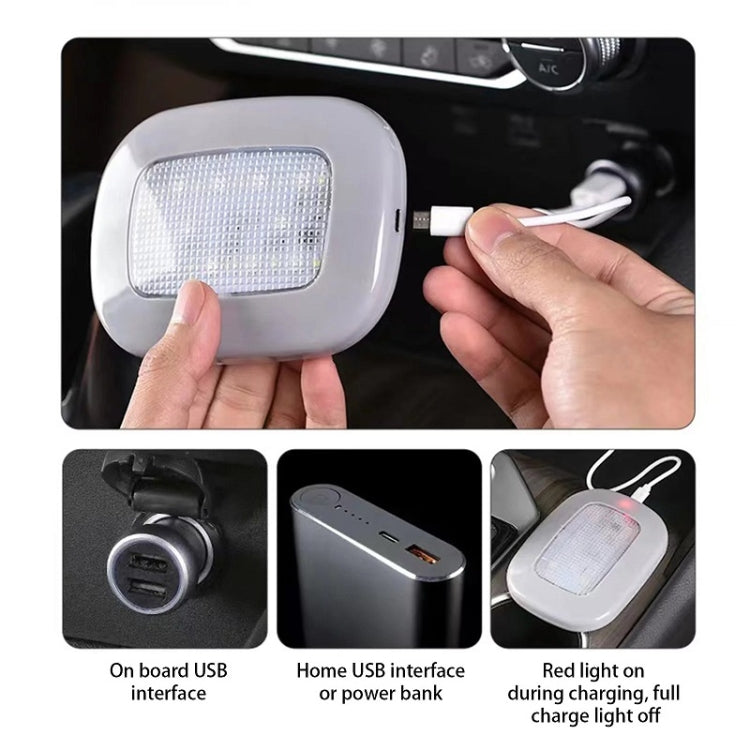 Car USB Charging Strong Magnetic Roof Reading LED Light(Black) - HoMEdemic™ 