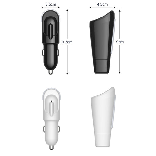 Car-mounted Portable Mini Negative Ion Filter Air Purifier, Color: USB White - HoMEdemic™ 