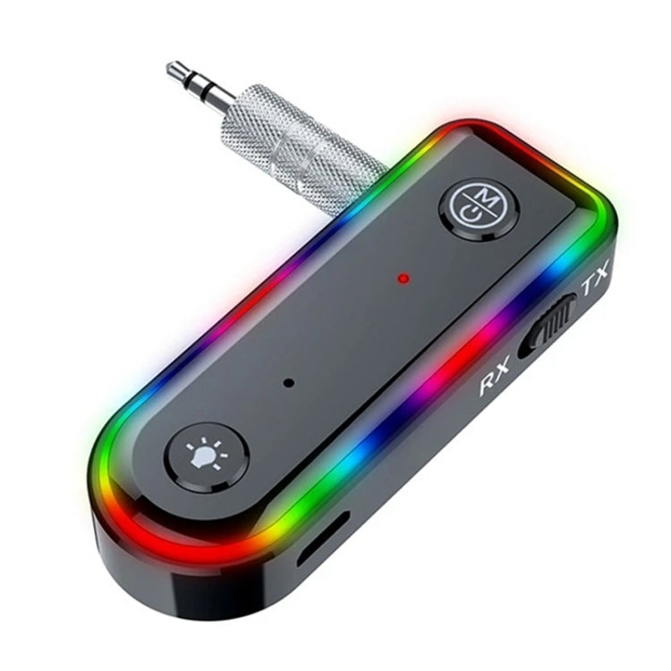 Q3 2-in-1 RGB Light Bluetooth Audio Receiver Launcher Car Audio Adapter - HoMEdemic™ 