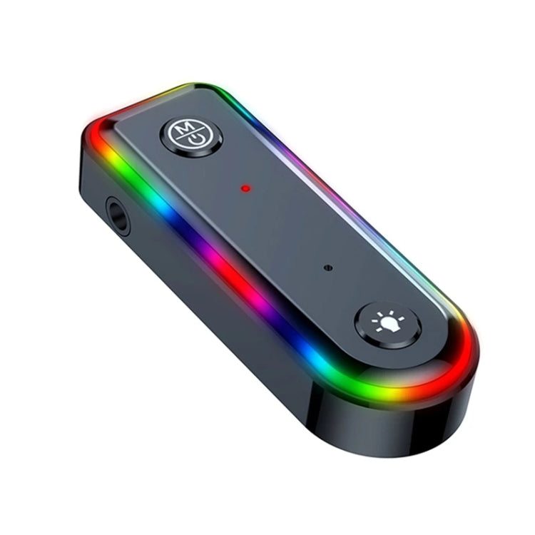 Q3 2-in-1 RGB Light Bluetooth Audio Receiver Launcher Car Audio Adapter - HoMEdemic™ 