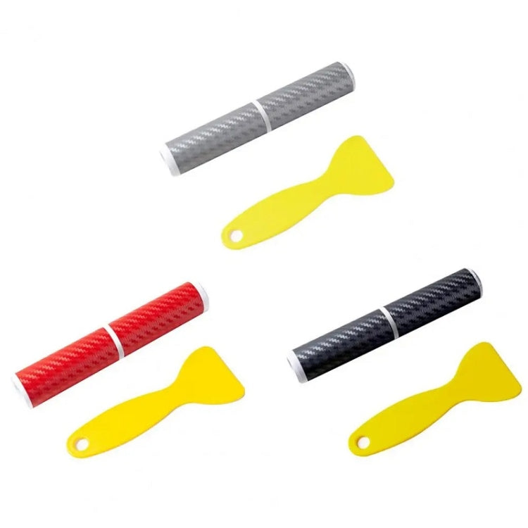 4pcs/Set Car Door Sill Strip PVC Anti-scratch Anti-dirt Protective Film(Carbon Fiber Gray) - HoMEdemic™ 