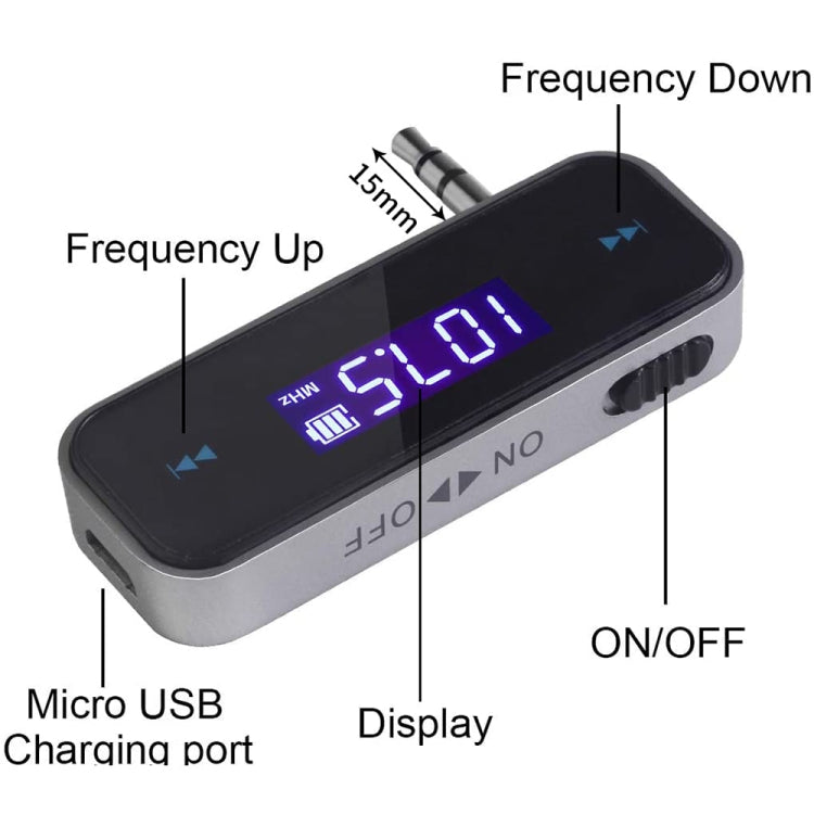 FM-01 3.5mm Music Audio FM Transmitter Mini Wireless Car MP3 Player - HoMEdemic™ 
