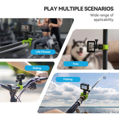 TELESIN TLQ-005 Elastic Quick Release Stand Multi-functional Fixed Silicone Strap Accessories(Green) - HoMEdemic™ 