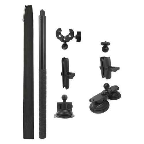 For Insta 360 ONE X / X2 / X3 / X4 Car Top Suction Cup Selfie Stick Bracket, Model: Set 1 - HoMEdemic™ 