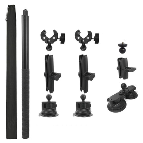 For Insta 360 ONE X / X2 / X3 / X4 Car Top Suction Cup Selfie Stick Bracket, Model: Set 3 - HoMEdemic™ 