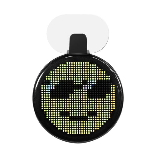 HI.GROOM Car LED Customized Pixel Emoji Lights Bluetooth Remote Control Interactive AI Screen, Style: No Remote Control - HoMEdemic™ 