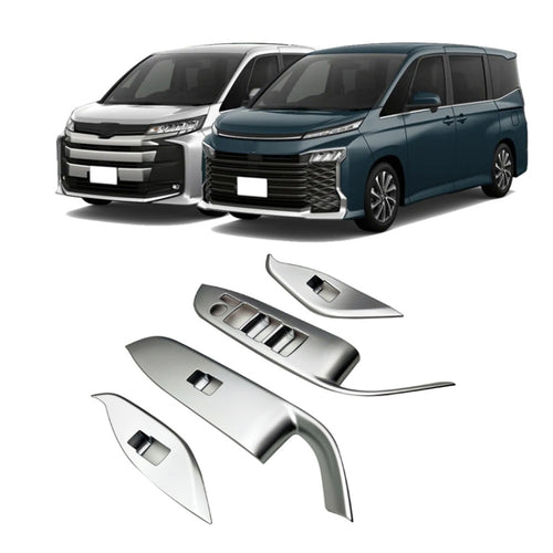 For Toyota 2022 VOXY/Noah 90 Series Right-hand Drive Glass Switch Panel Modification Sticker(Matte Silver) - HoMEdemic™ 