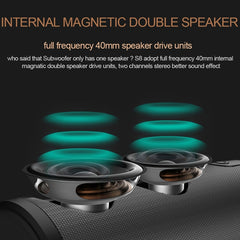 ZEALOT S8 3D Stereo Bluetooth Speaker Wireless Subwoofer Column Portable Touch Control AUX TF Card Playback Handsfree with Mic - HoMEdemic™ 