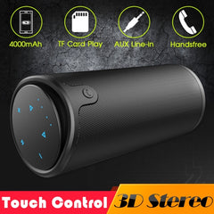 ZEALOT S8 3D Stereo Bluetooth Speaker Wireless Subwoofer Column Portable Touch Control AUX TF Card Playback Handsfree with Mic - HoMEdemic™ 