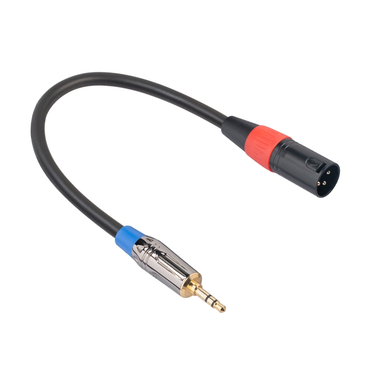 TC194BUXK108-03 3.5mm TRS Male to XLR 3pin Male Microphone Audio Cable, Length: 30cm, 3.5mm M to XLR M - HoMEdemic™ 