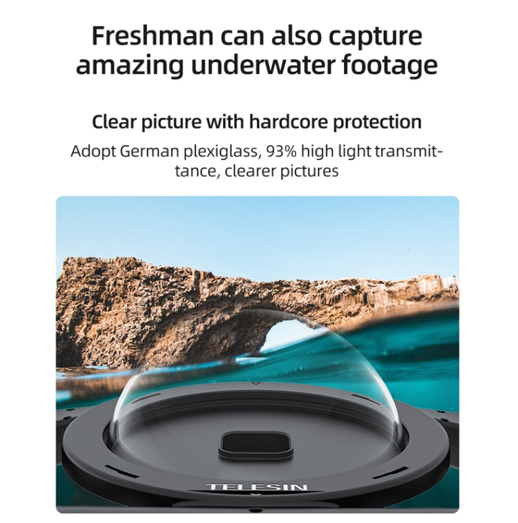 TELESIN  30M Waterproof Handheld Stabilizer Housing Case With Cold Shoe 1/4 Thread - HoMEdemic™ 