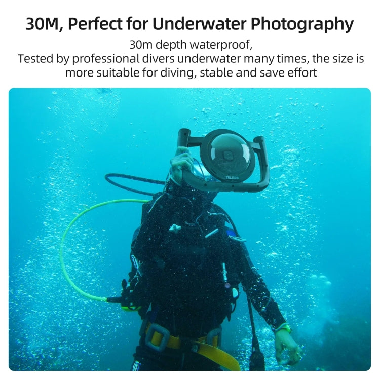 TELESIN  30M Waterproof Handheld Stabilizer Housing Case With Cold Shoe 1/4 Thread - HoMEdemic™ 