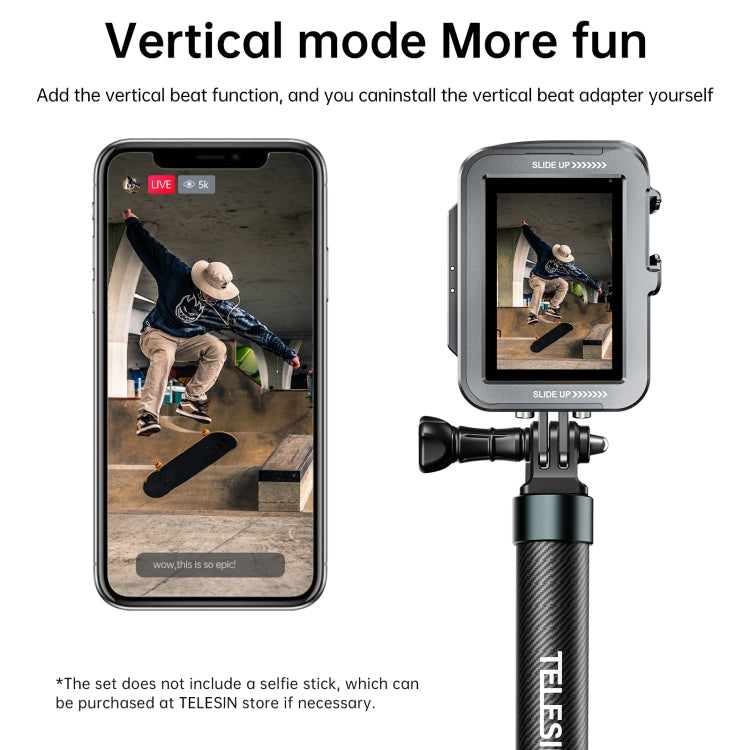 TELESIN Aluminium Alloy Frame Case For GoPro Hero11 Black / HERO10 Black / HERO9 Black ,Spec: Regular Models - HoMEdemic™ 